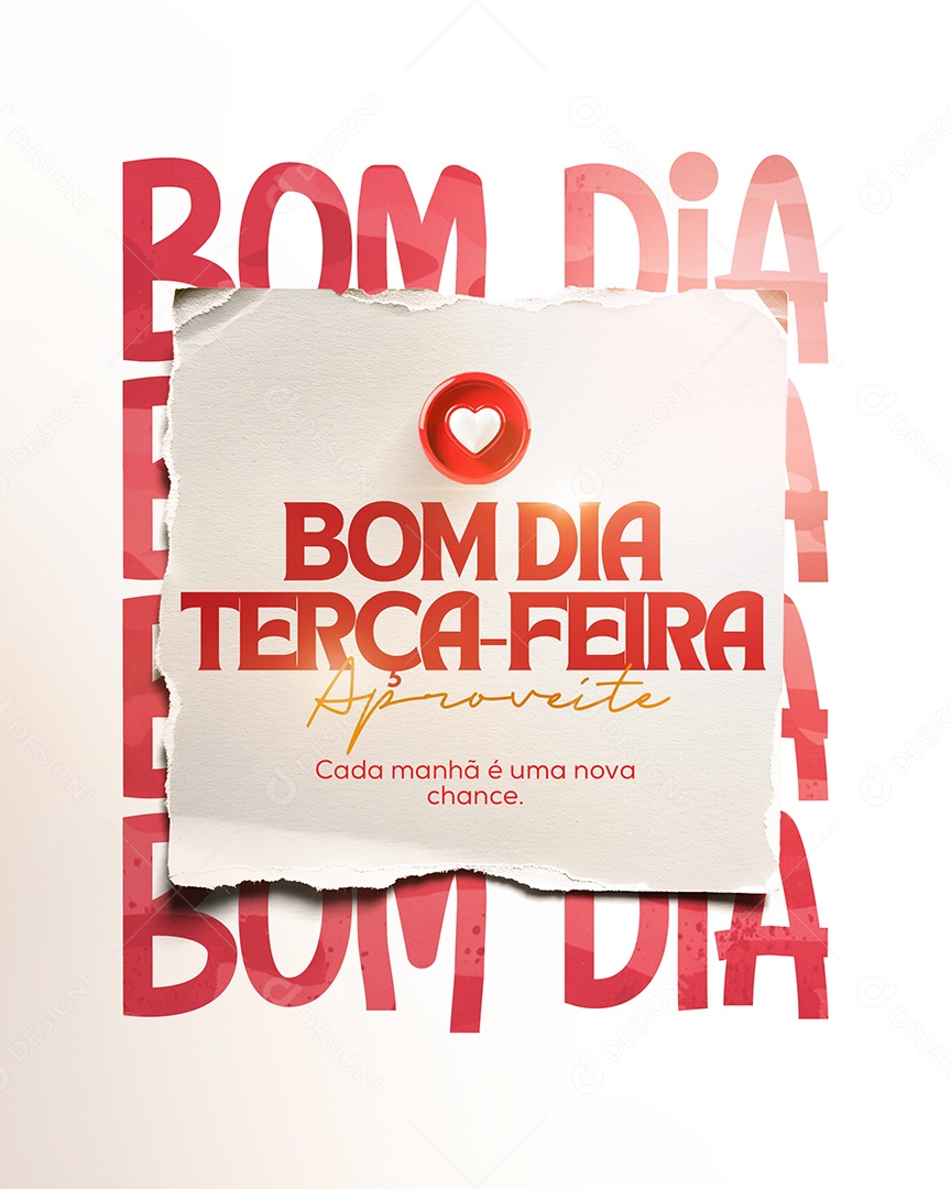 Bom Dia Terça Feira Social Media PSD Editável