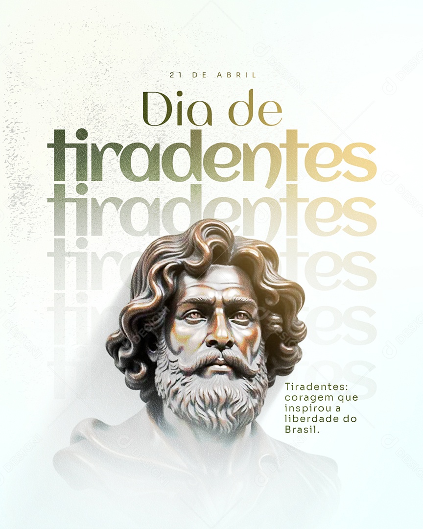Dia de Tiradentes 21 de Abril Social Media PSD Editável