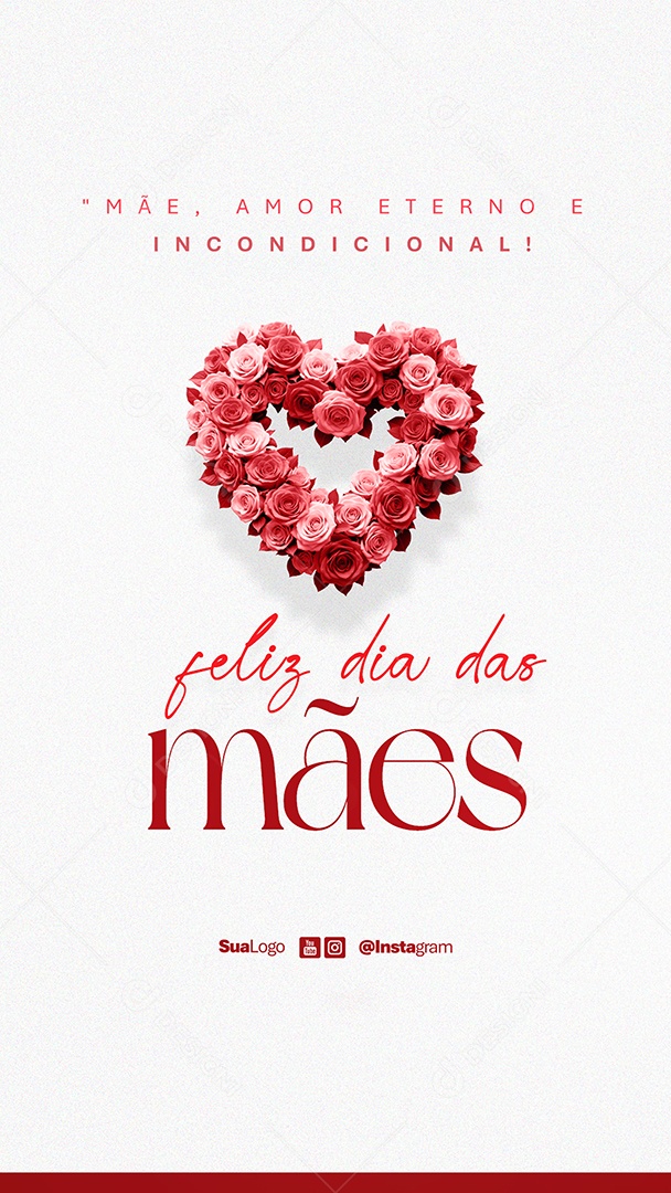 Story Feliz Dia Das Mães 12 de Maio Social Media PSD Editável