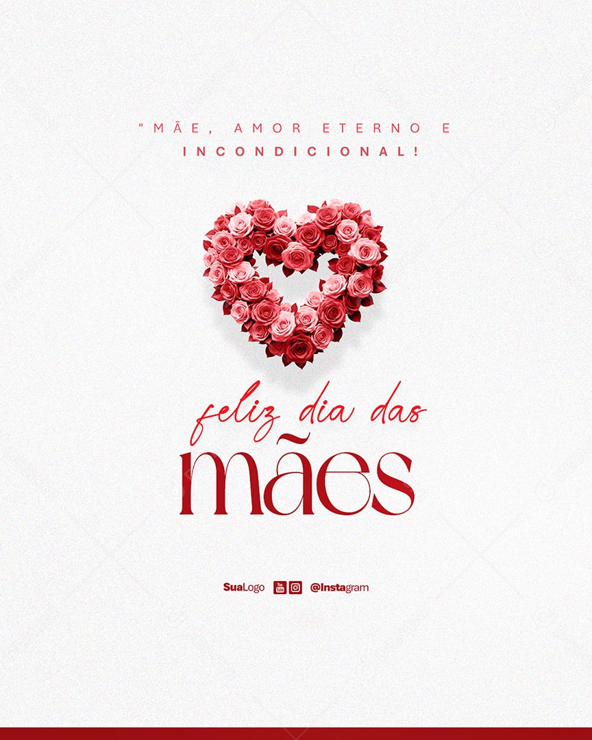 Flyer Feliz Dia Das Mães 12 de Maio Social Media PSD Editável