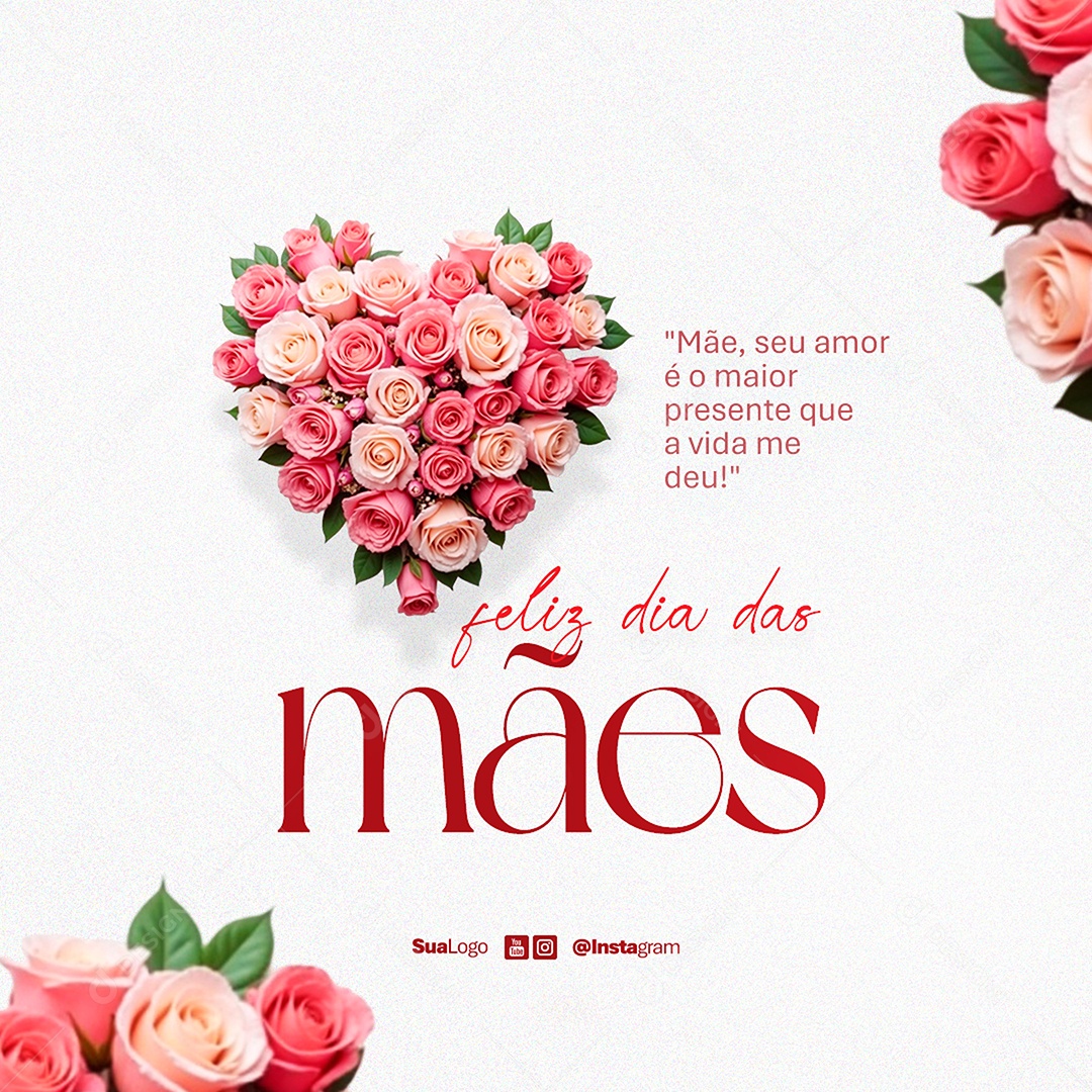 Feed Feliz Dia Das Mães 12 de Maio O Maior Presente Social Media PSD Editável