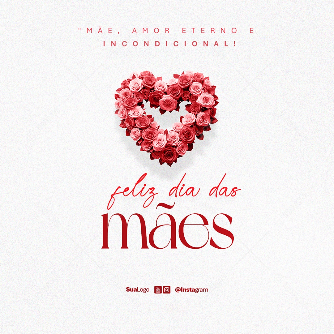Feed Feliz Dia Das Mães 12 de Maio Social Media PSD Editável