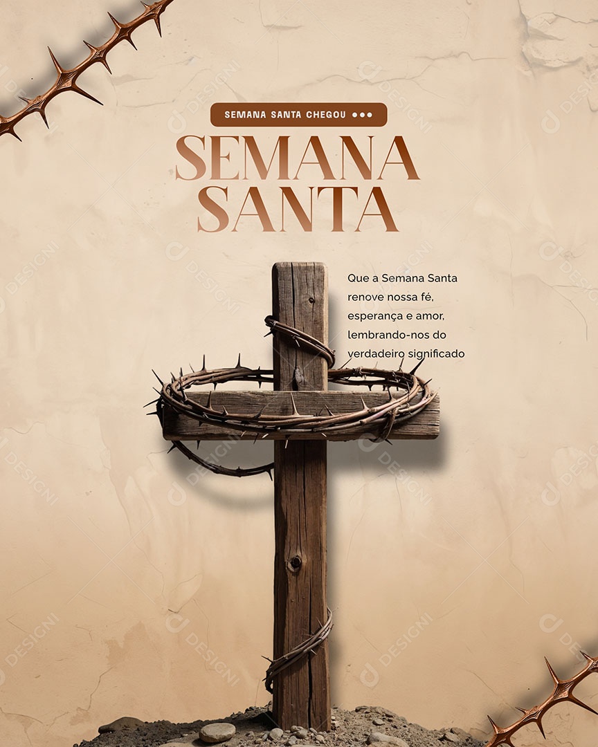 Semana Santa Social Media PSD Editável