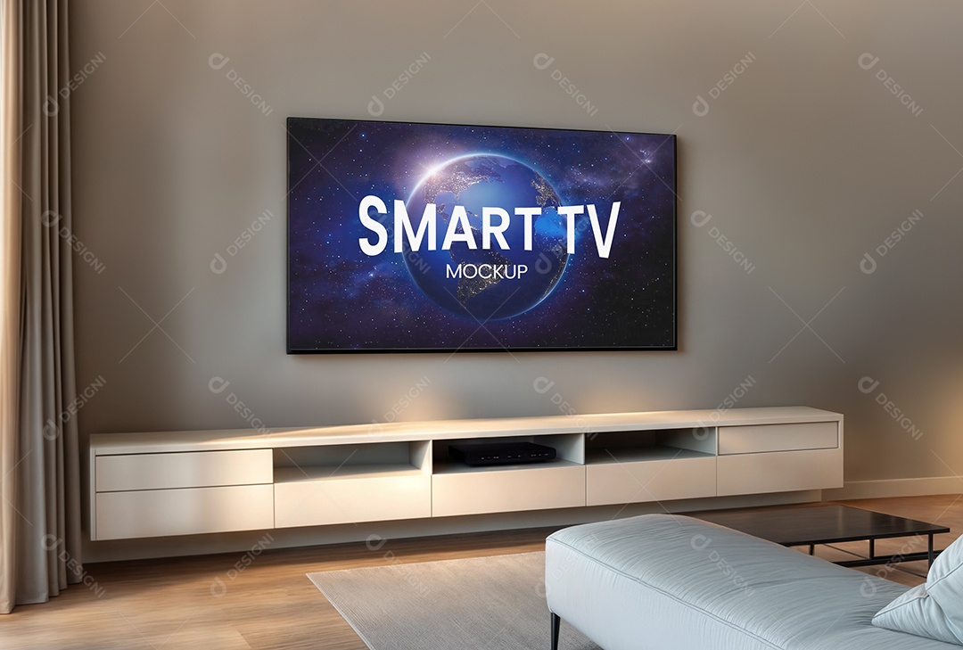 Mockup Televisão Smart PSD Editável