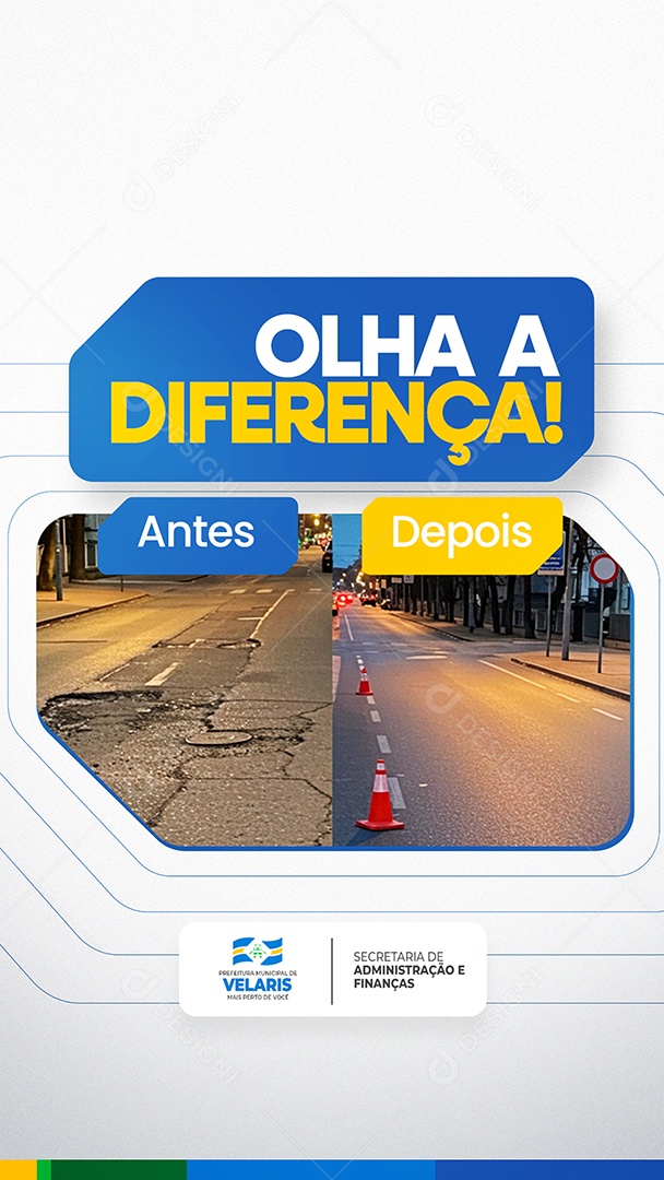 Story Prefeitura Olha a Diferença Social Media PSD Editável