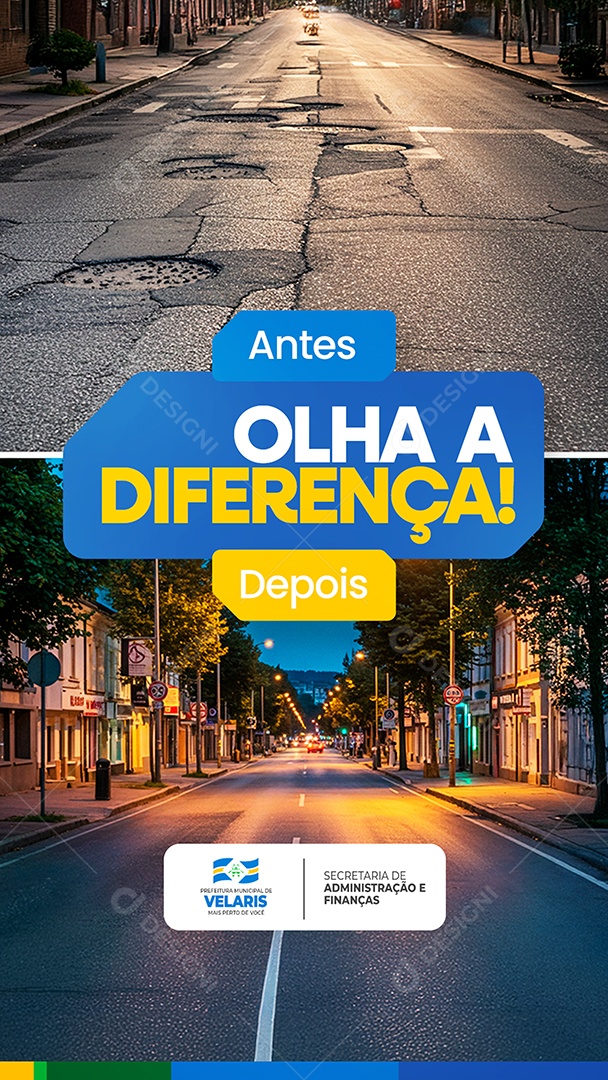 Story Prefeitura Olha a Diferença Social Media PSD Editável