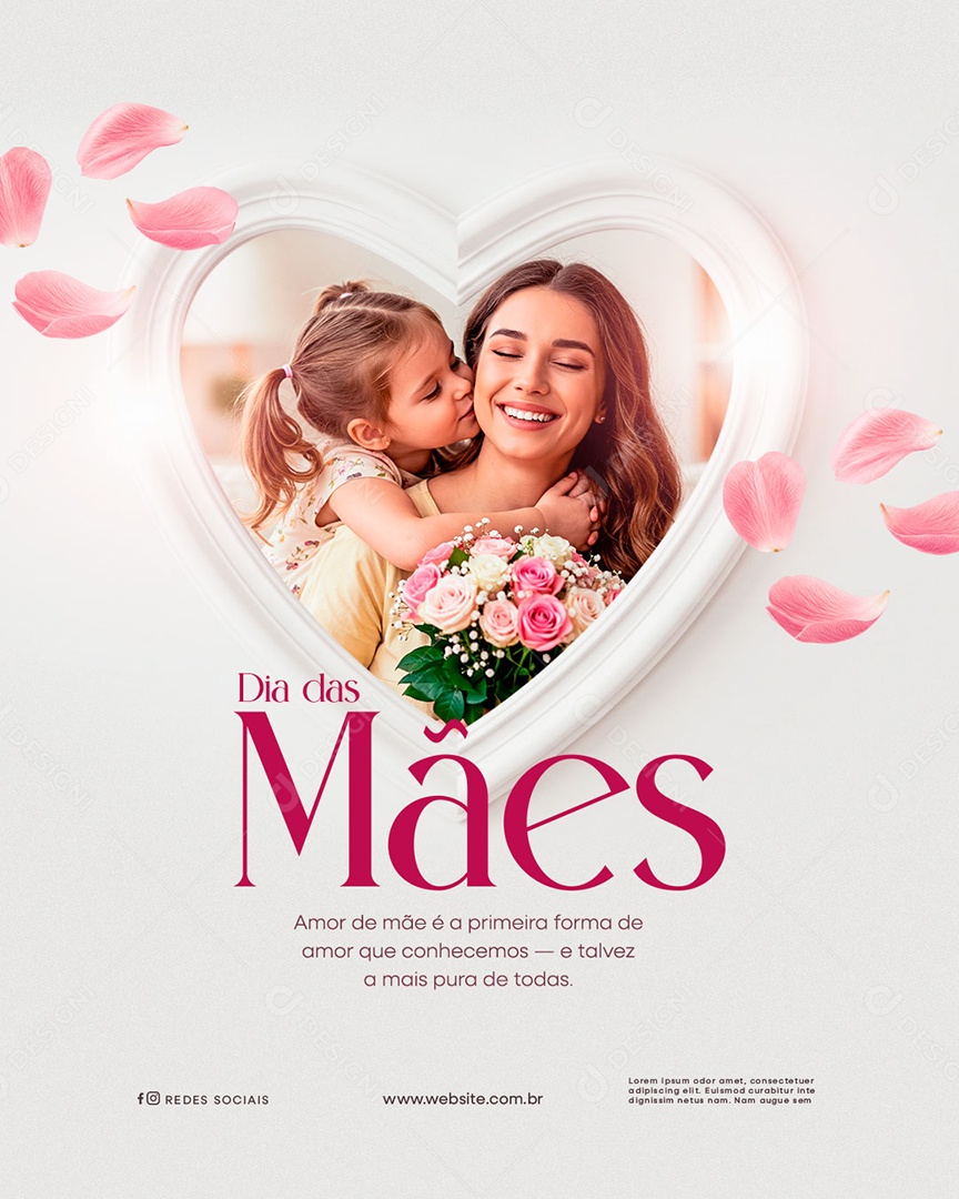 Feliz Dia Das Mães 12 de Maio Social Media PSD Editável