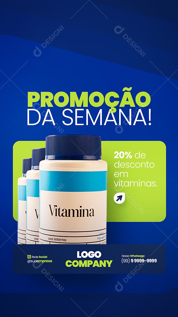 Story Farmácia Promoção da Semana Social Media PSD Editável