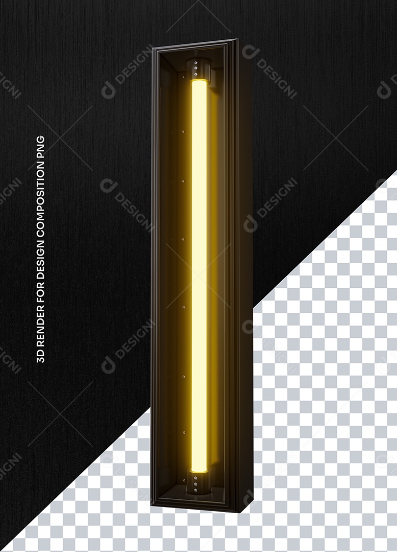 Elemento 3D Estrutura de Metal Para Composição PSD