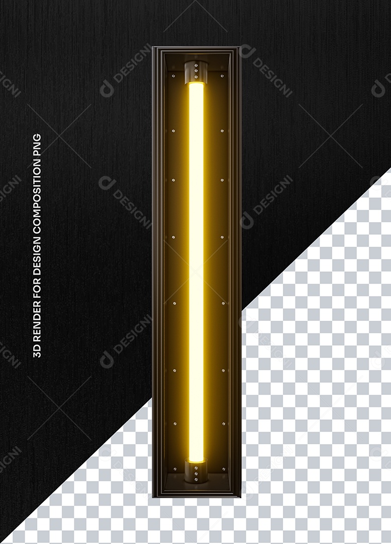 Elemento 3D Estrutura de Metal Para Composição PSD