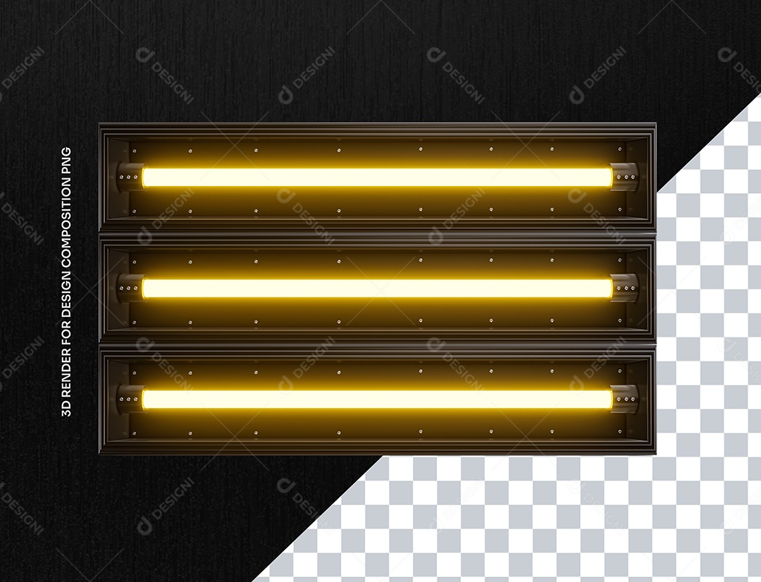 Elemento 3D Estrutura de Metal Para Composição PSD