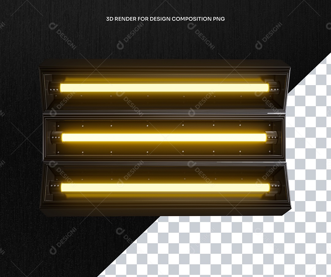 Elemento 3D Estrutura de Metal Para Composição PSD