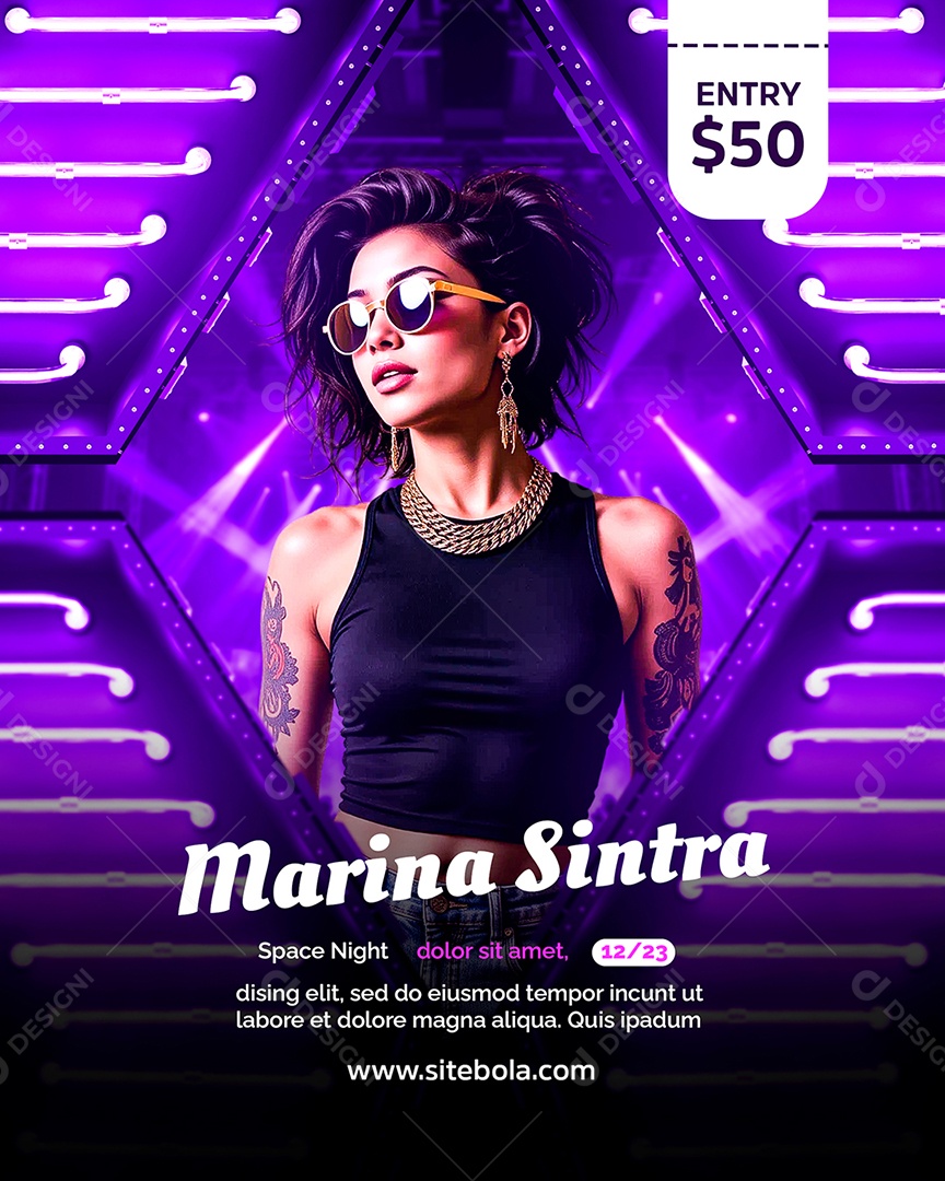 Feed Flyer Marina Sintra Social Media PSD Editável