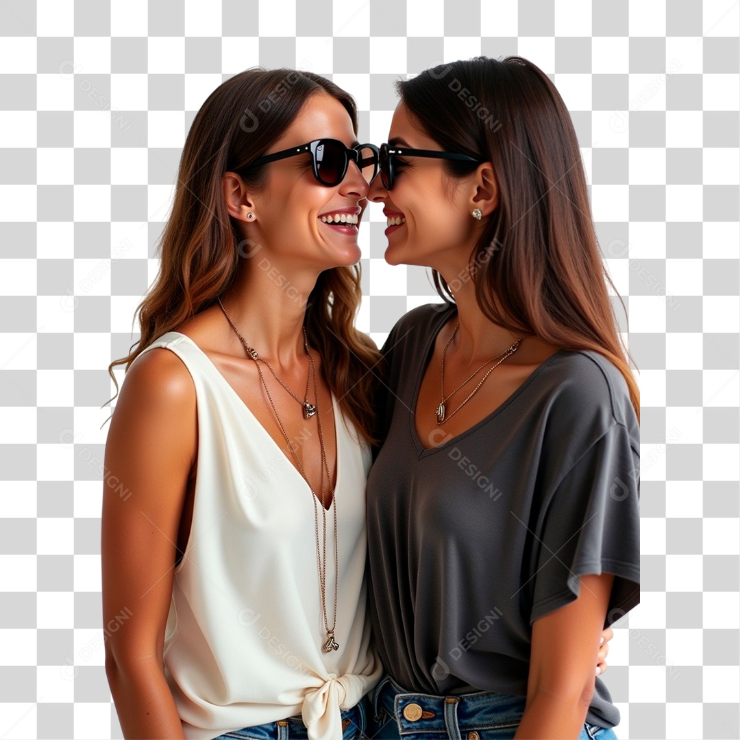 Casal Lésbica PNG Transparente