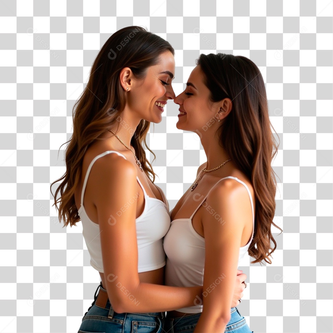 Casal Lésbica PNG Transparente
