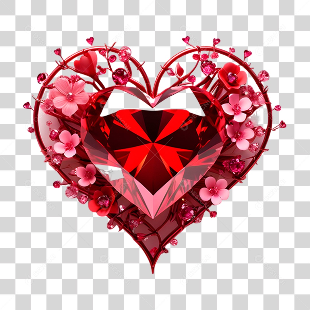 Moldura de Flores PNG Transparente