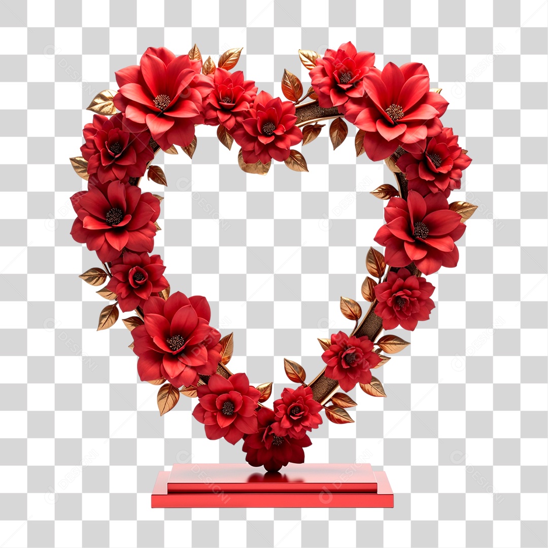 Moldura de Flores PNG Transparente