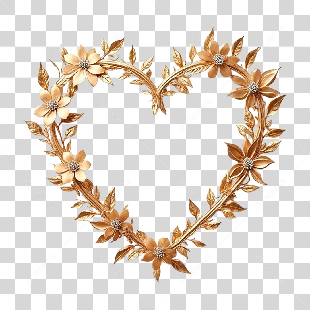 Moldura de Flores PNG Transparente