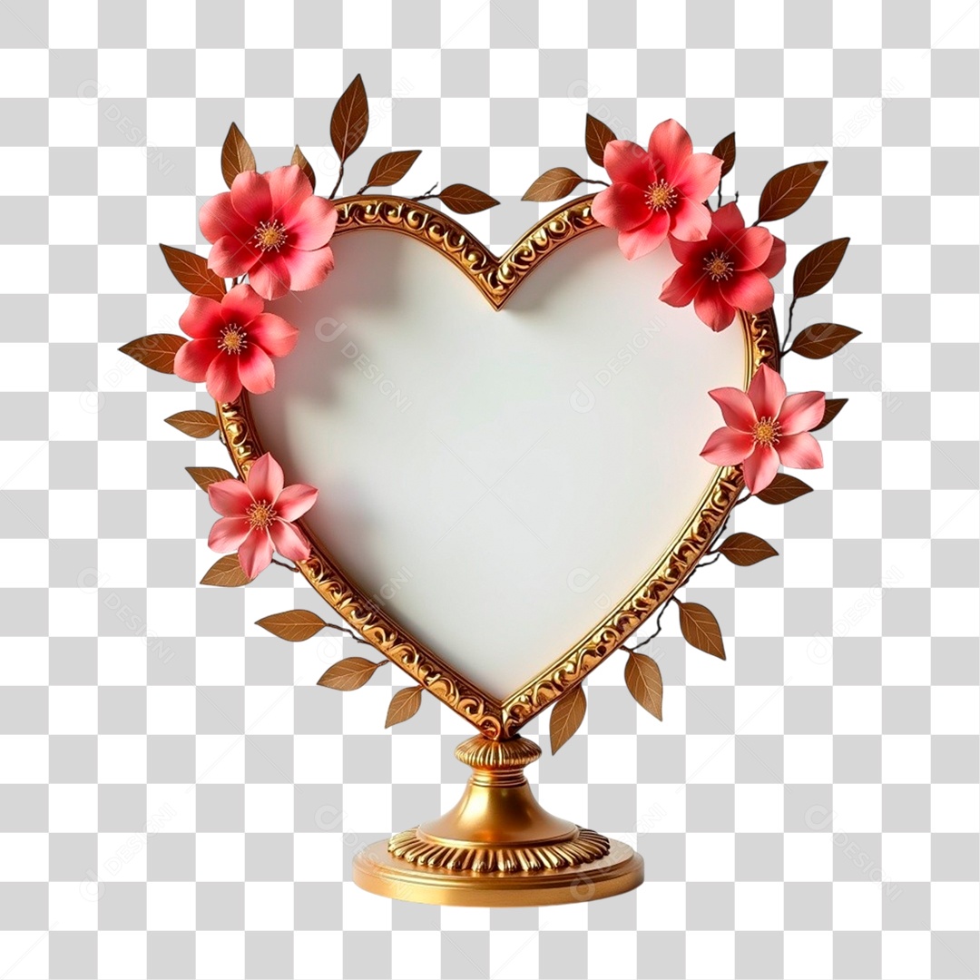 Moldura de Flores PNG Transparente