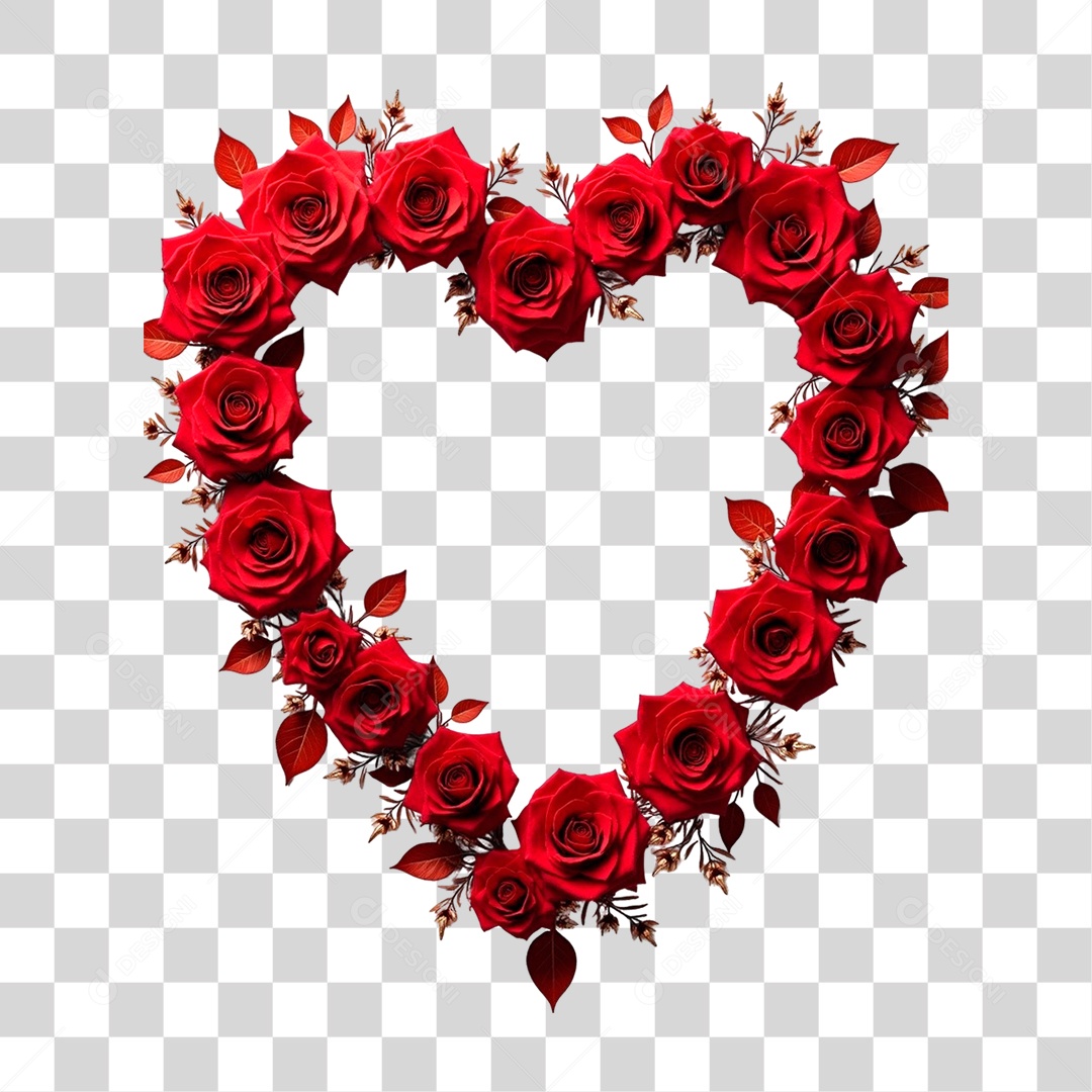 Moldura de Flores PNG Transparente