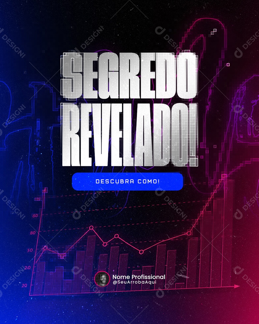 Infoproduto Segredo Revelado Social Media PSD Editável