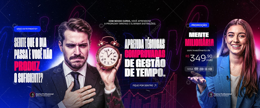 Carrossel Infoproduto Aprenda Técnicas Comprovadas Social Media PSD Editável