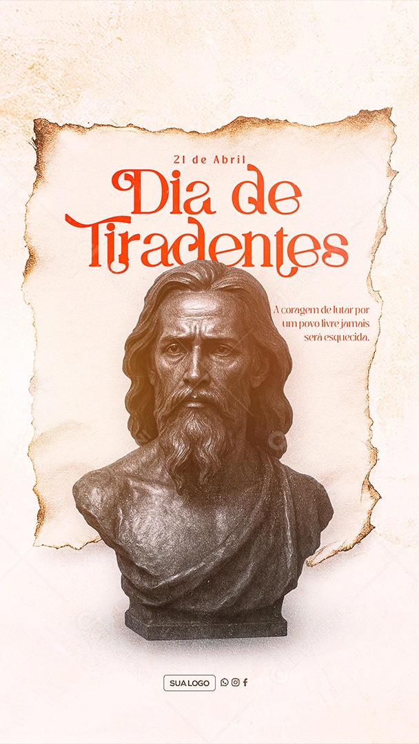 Story Dia de Tiradentes 21 de Abril Social Media PSD Editável