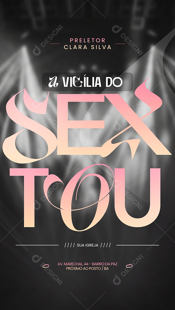 Story Gospel A Vigília Do Sextou Social Media PSD Editável