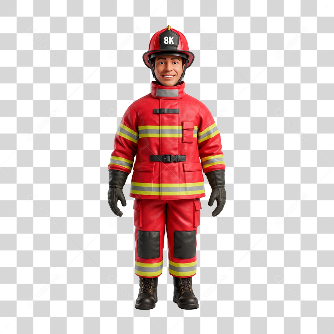 Bombeiro PNG Transparente