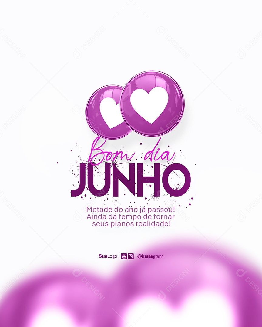 Flyer Bom Dia Julho Frase Motivacional Social Media PSD Editável