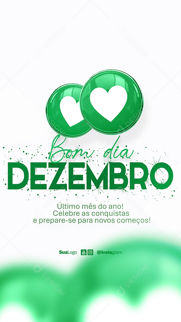 Story Bom Dia Dezembro Frase Motivacional Social Media PSD Editável