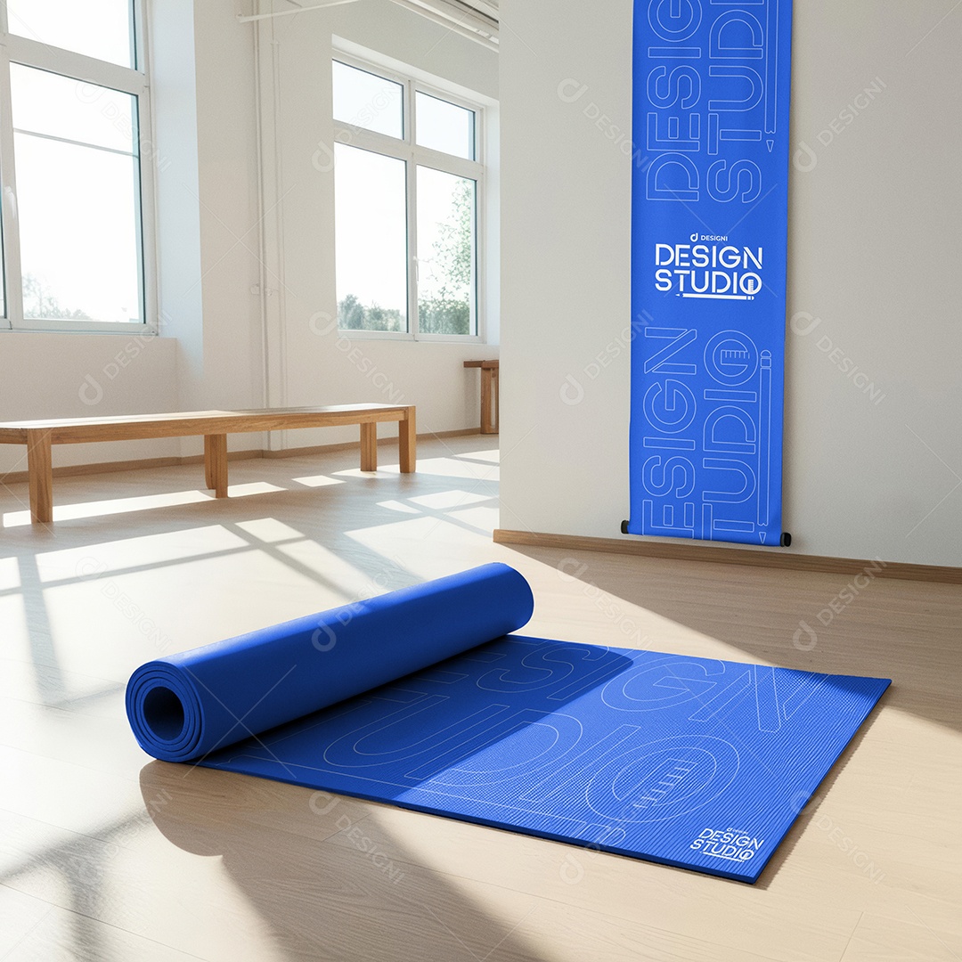 Mockup Tapete para Ioga PSD Editável