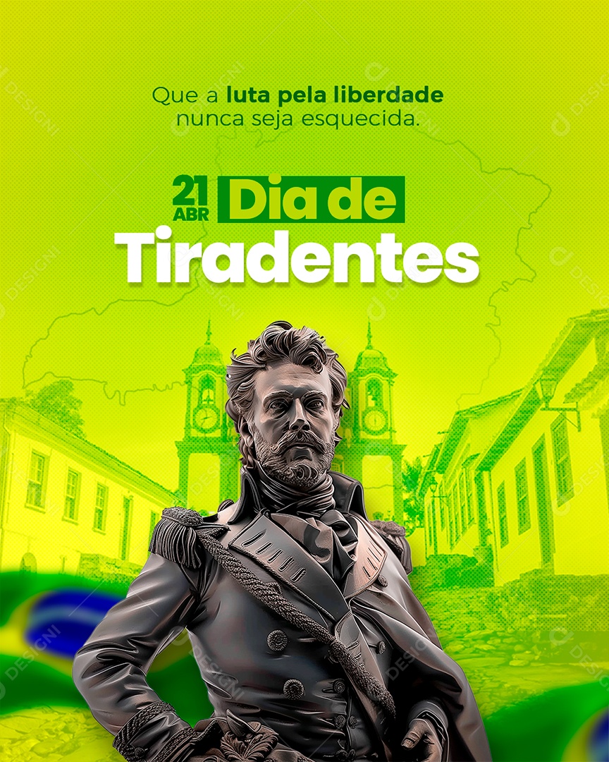 Dia de Tiradentes 21 de Abril Social Media PSD Editável