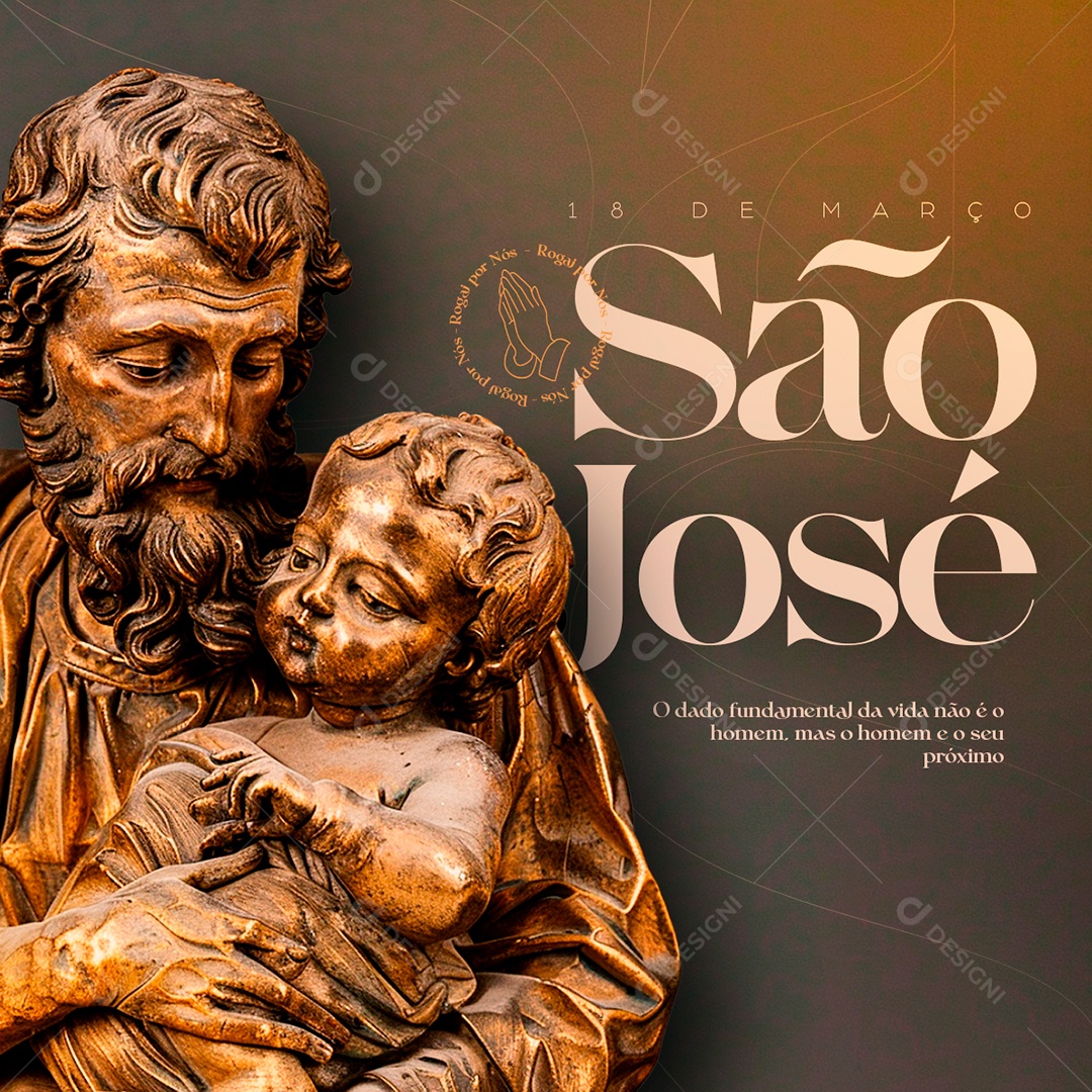 Social Media Dia do São Jose PSD Editável