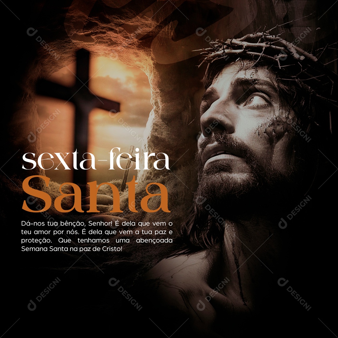 Social Media Samana Santa PSD Editável