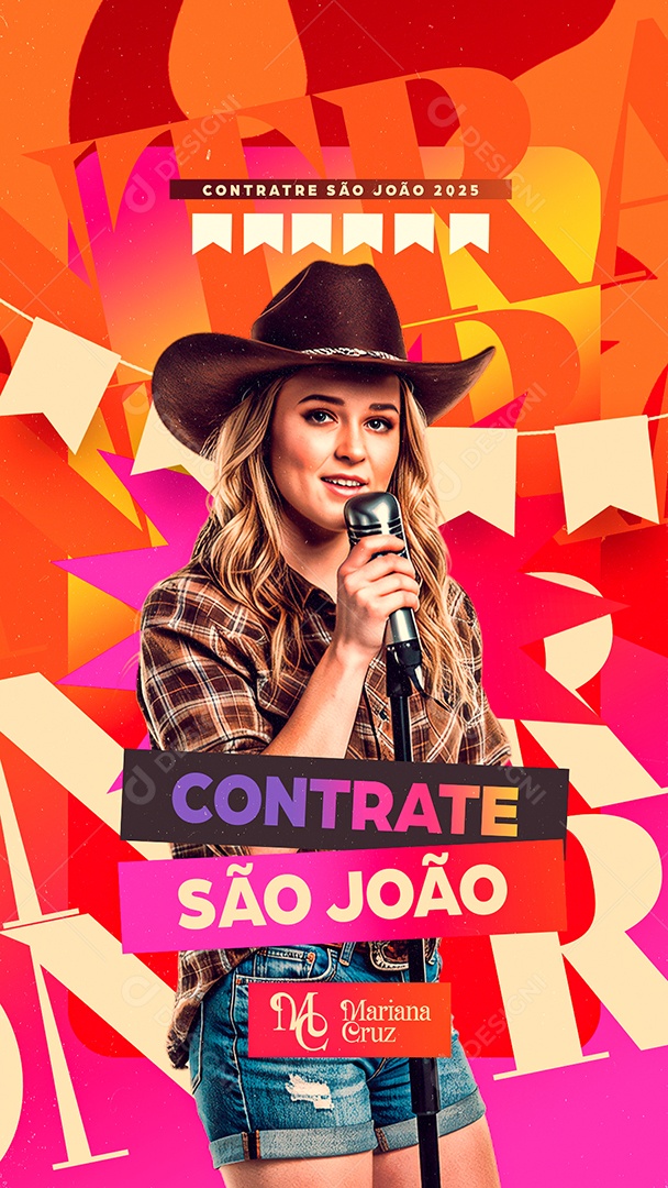 Story Flyer Próximos Shows São João Social Media PSD Editável