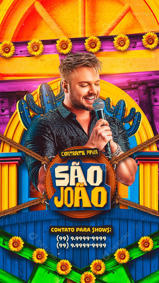 Story Próximos Shows São João Social Media PSD Editável