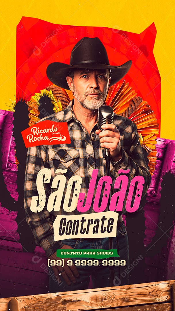 Story Próximos Shows São João Social Media PSD Editável