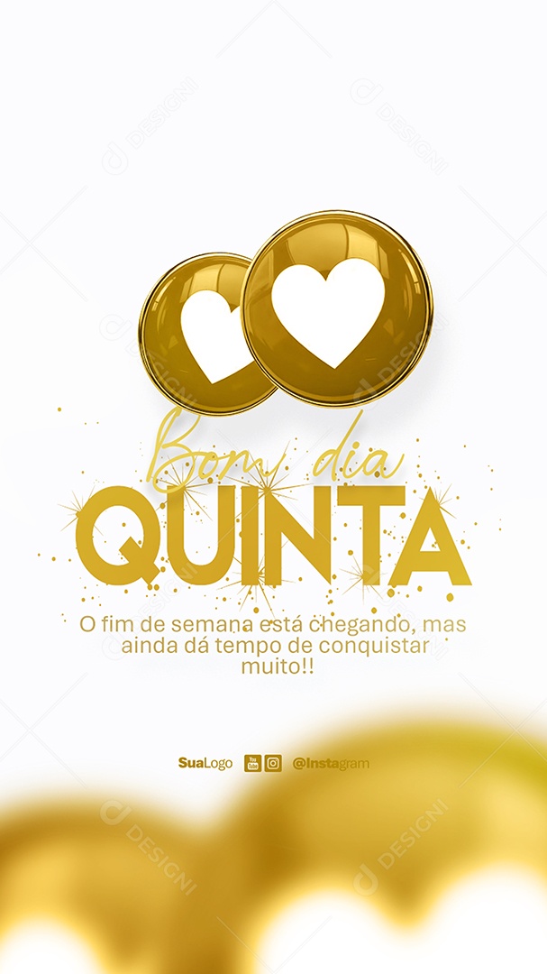 Story Bom Dia Quinta Feira Frase Motivacional Social Media PSD Editável