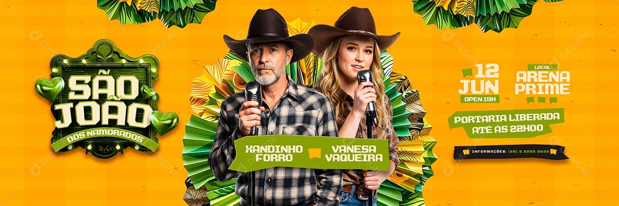 Carrossel Flyer São João Dos Namorados Social Media PSD Editável