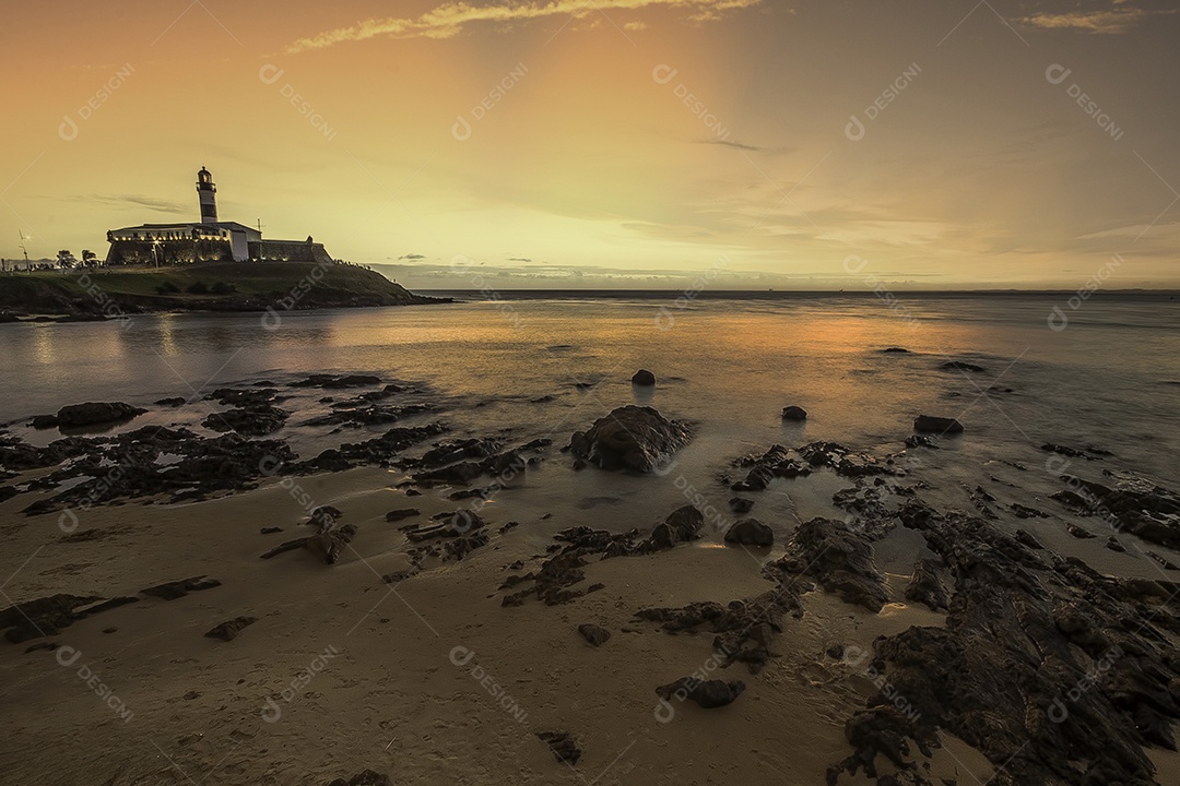 Farol barra beira mar