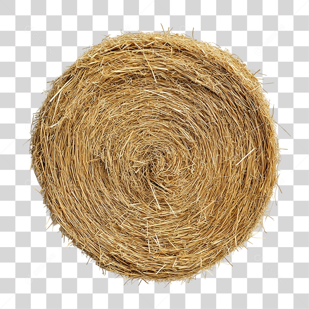 Elemento 3D Feno PNG Transparente