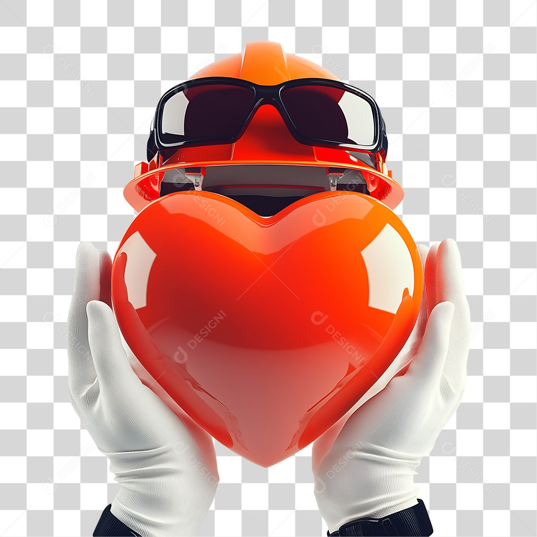 Mãos Segurando Coração PNG Transparente