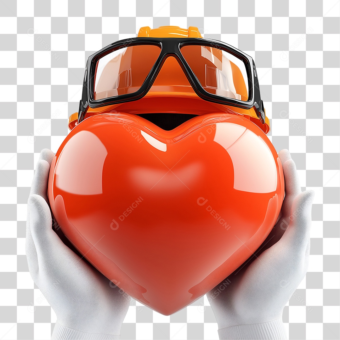 Mãos Segurando Coração PNG Transparente