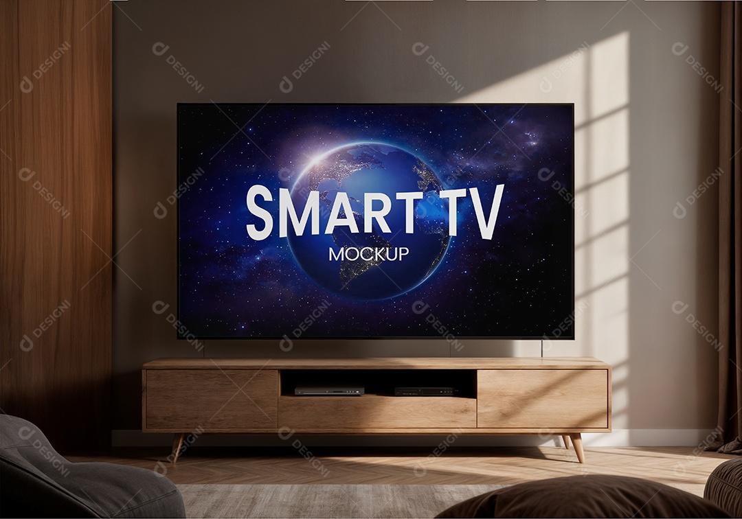 Mockup Televisão Smart PSD Editável