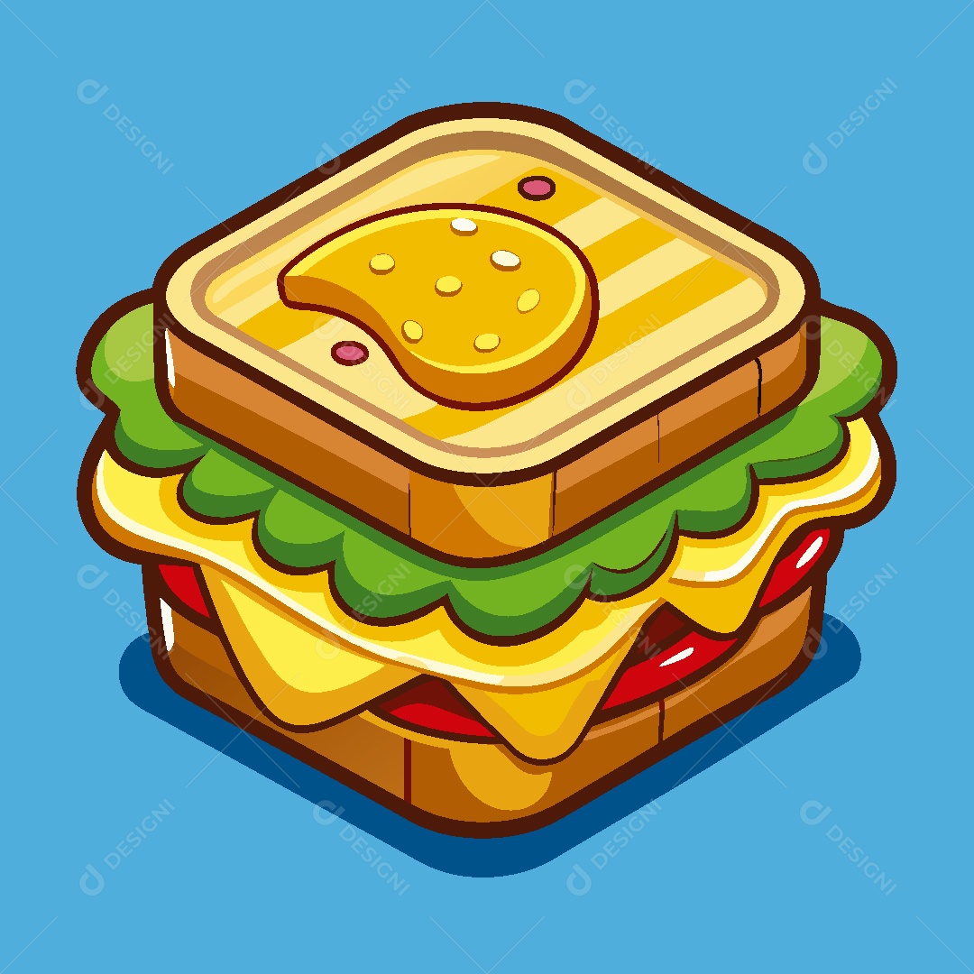 Sanduiche Ilustração Vetor EPS