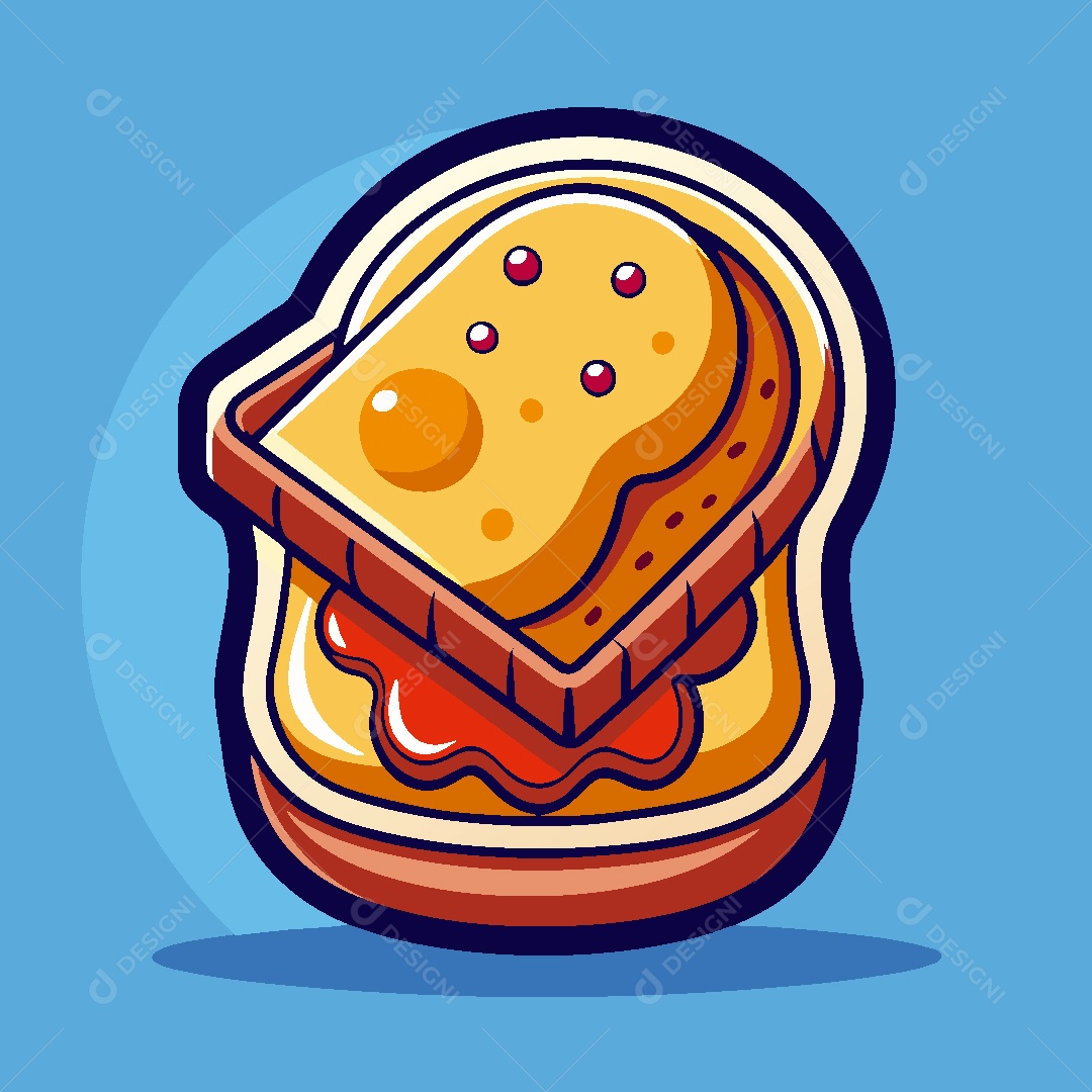 Torrada Ilustração Vetor EPS