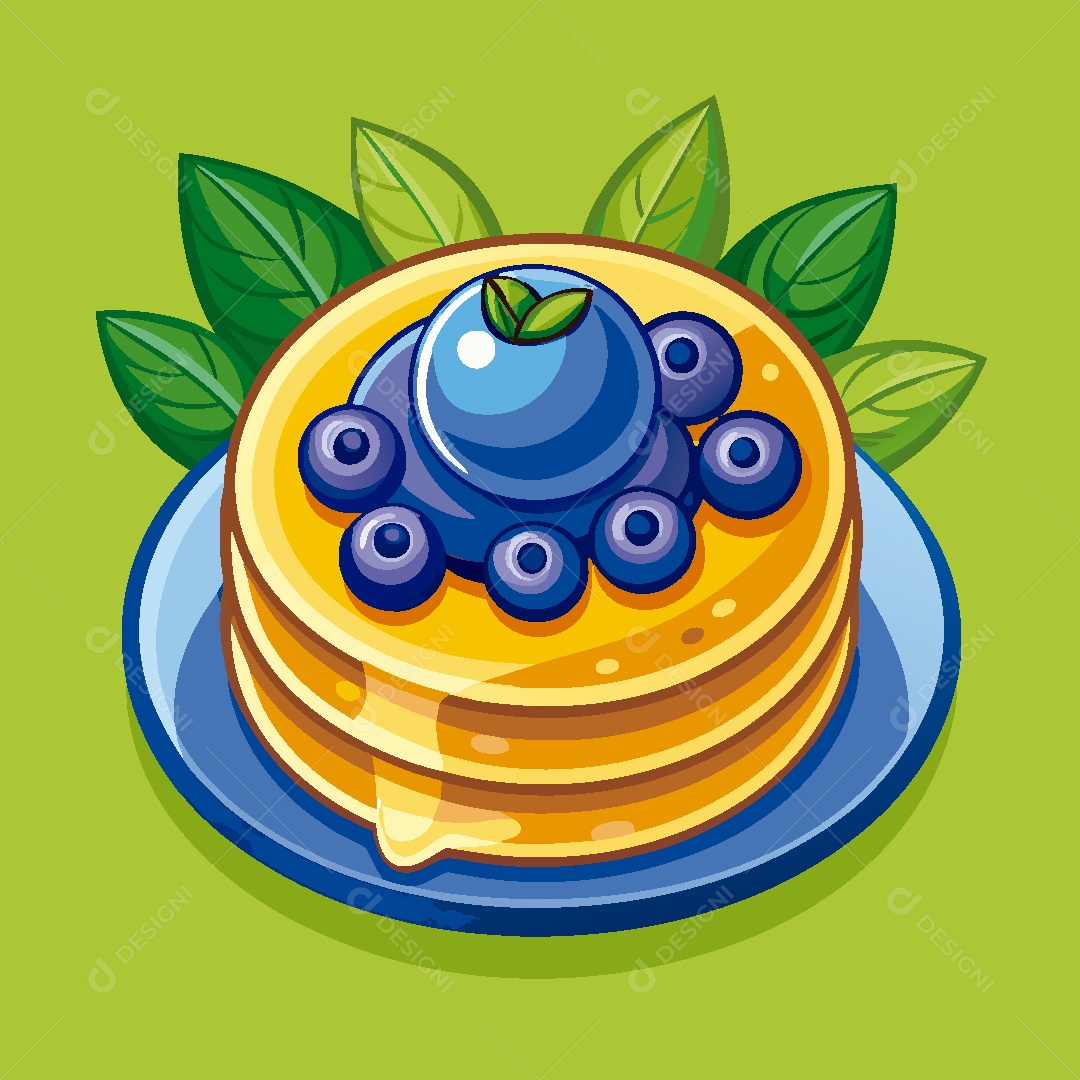 Panquecas Ilustração Vetor EPS