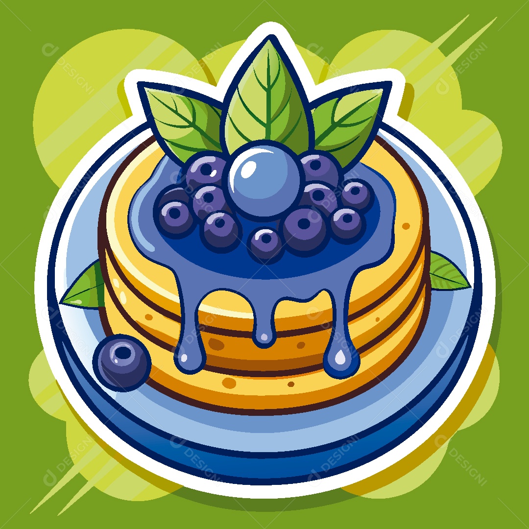 Panquecas Ilustração Vetor EPS