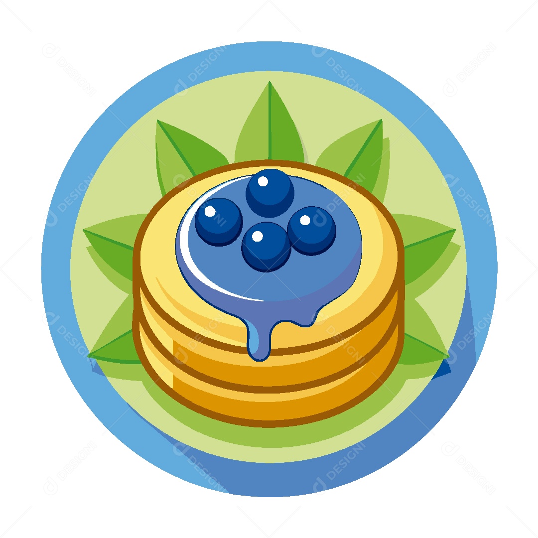 Panquecas Ilustração Vetor EPS